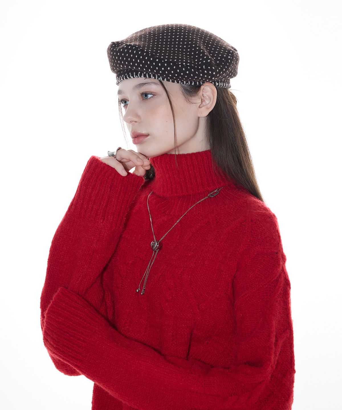 라티젠(LARTIGENT) L14 TURTLENECK KNIT(RED)