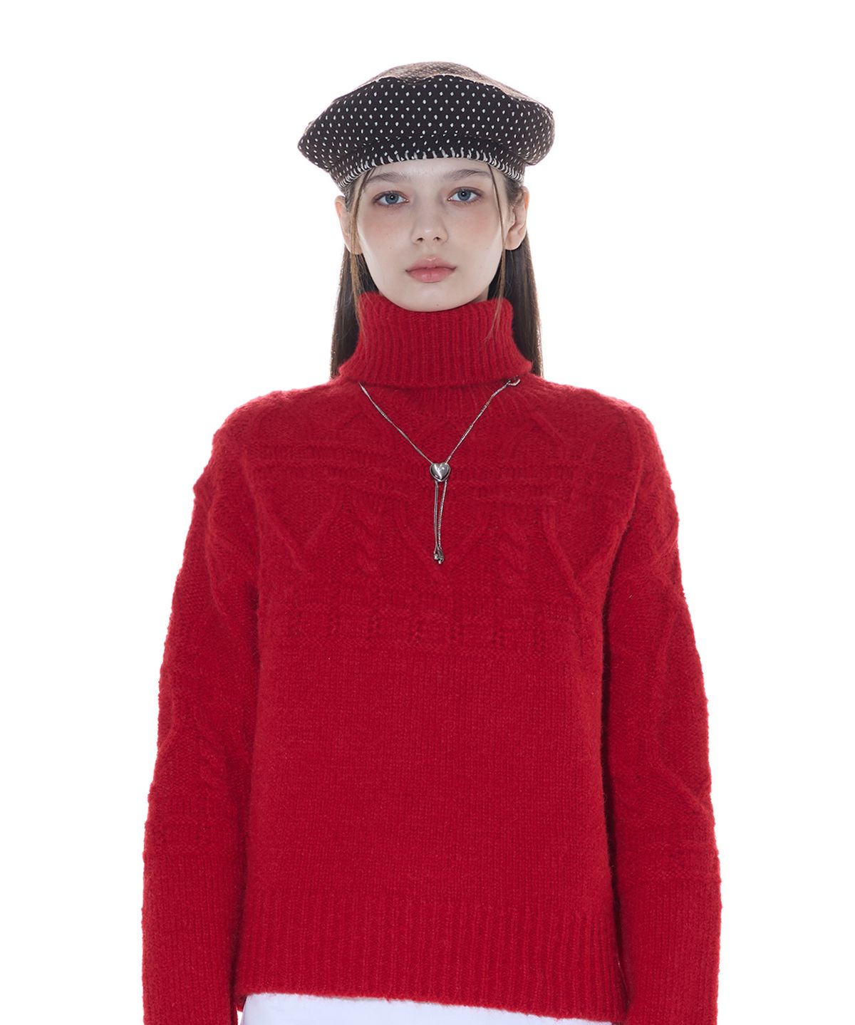라티젠(LARTIGENT) L14 TURTLENECK KNIT(RED)