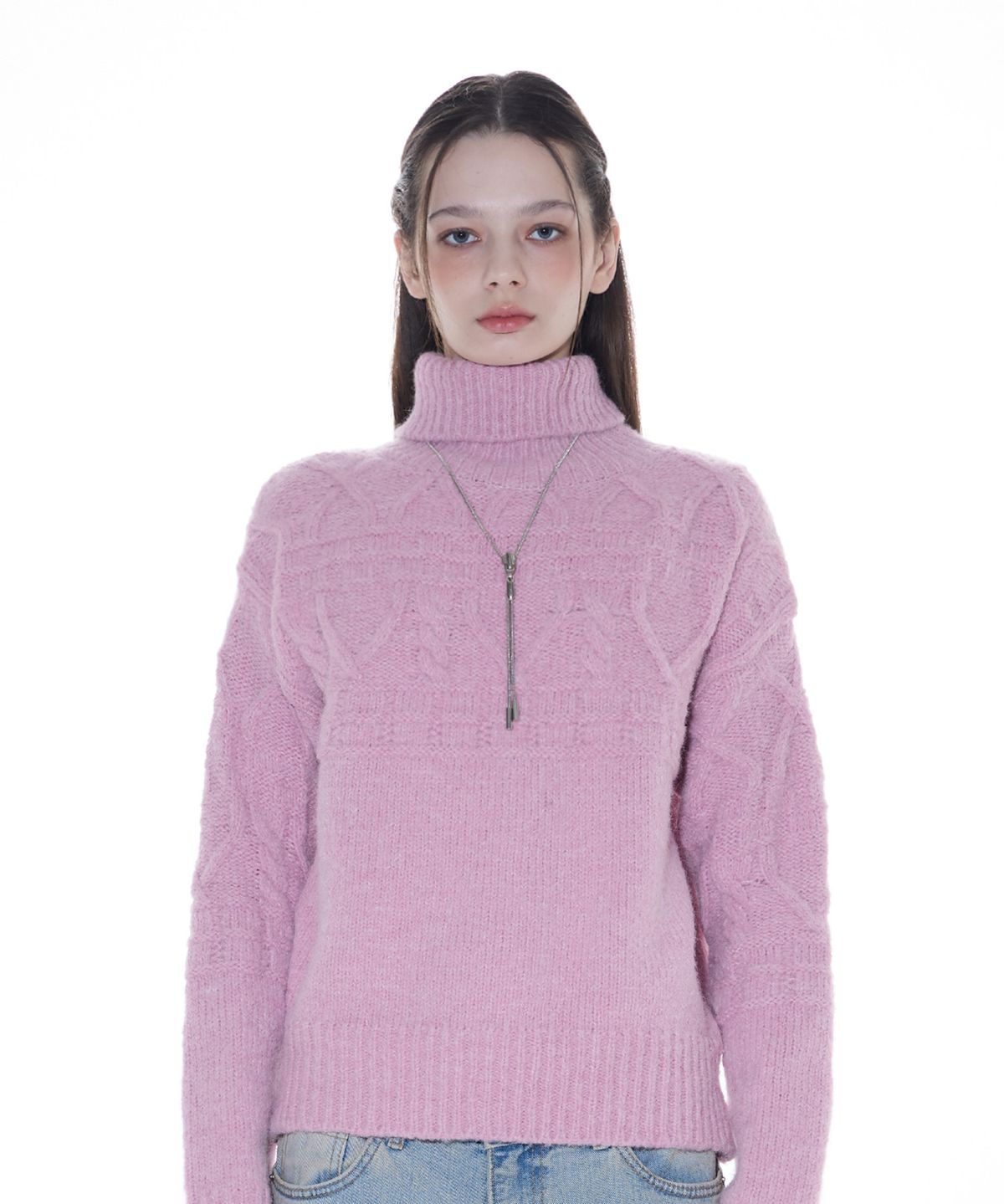 라티젠(LARTIGENT) L14 TURTLENECK KNIT(PINK)