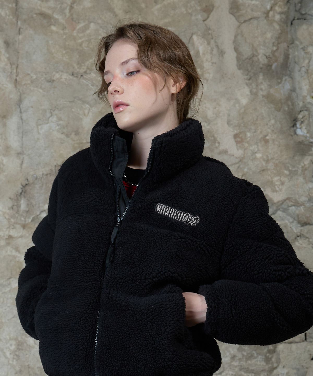 라티젠(LARTIGENT) L13 FLEECE PUFFER JACKET(BLACK)