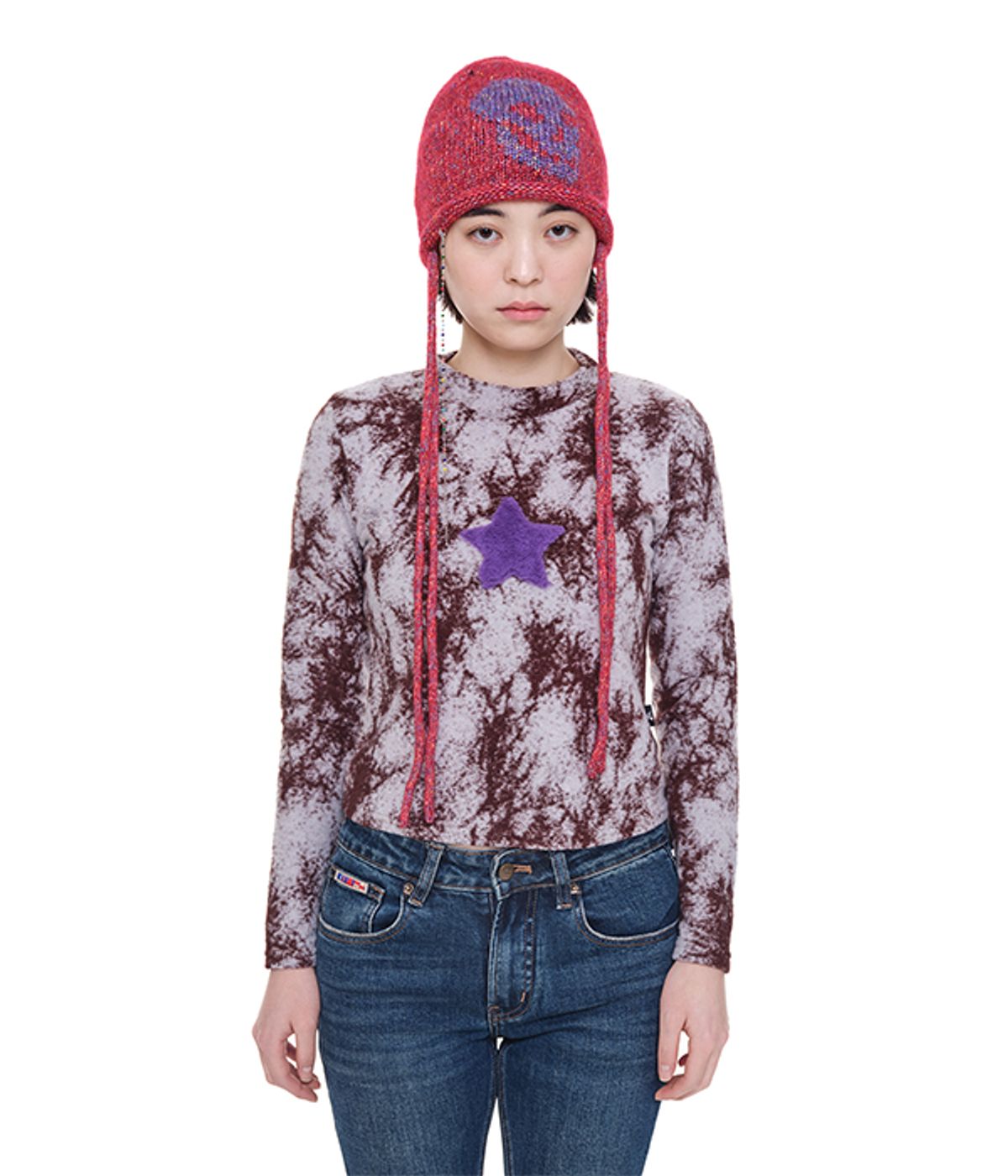 유쓰배쓰(YOUTHBATH) Rainbow star long sleeve_brown