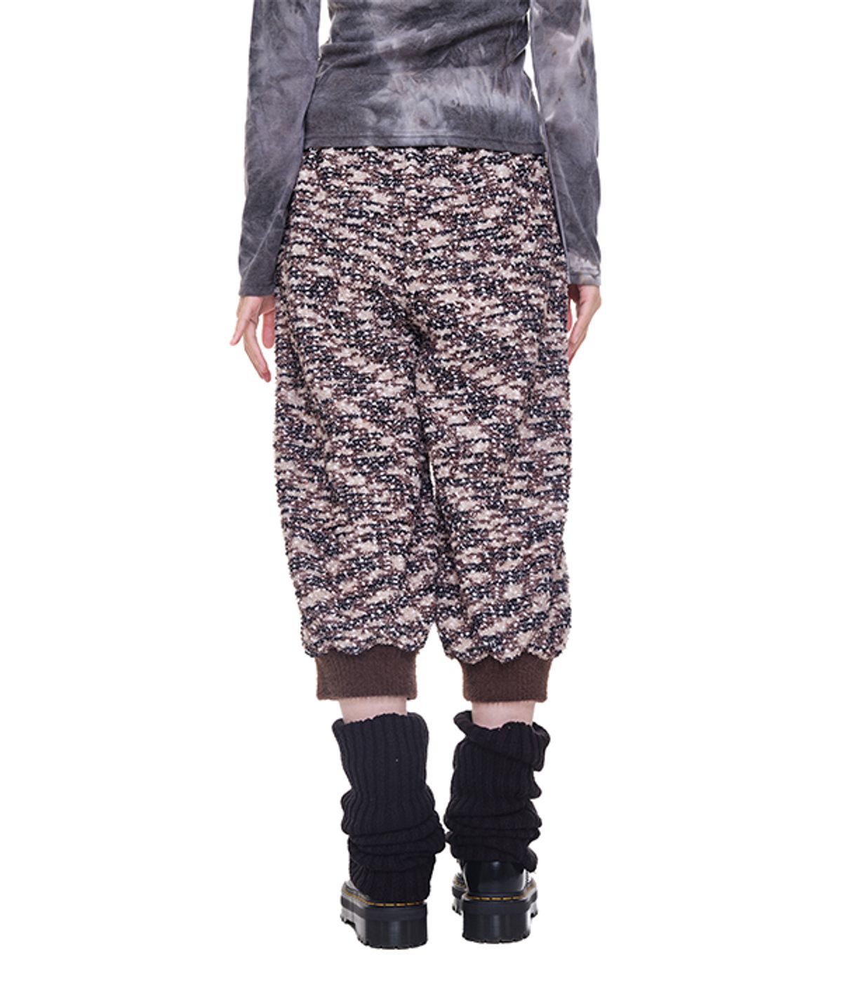 유쓰배쓰(YOUTHBATH) Fleece Bermuda Jogger Shorts_brown