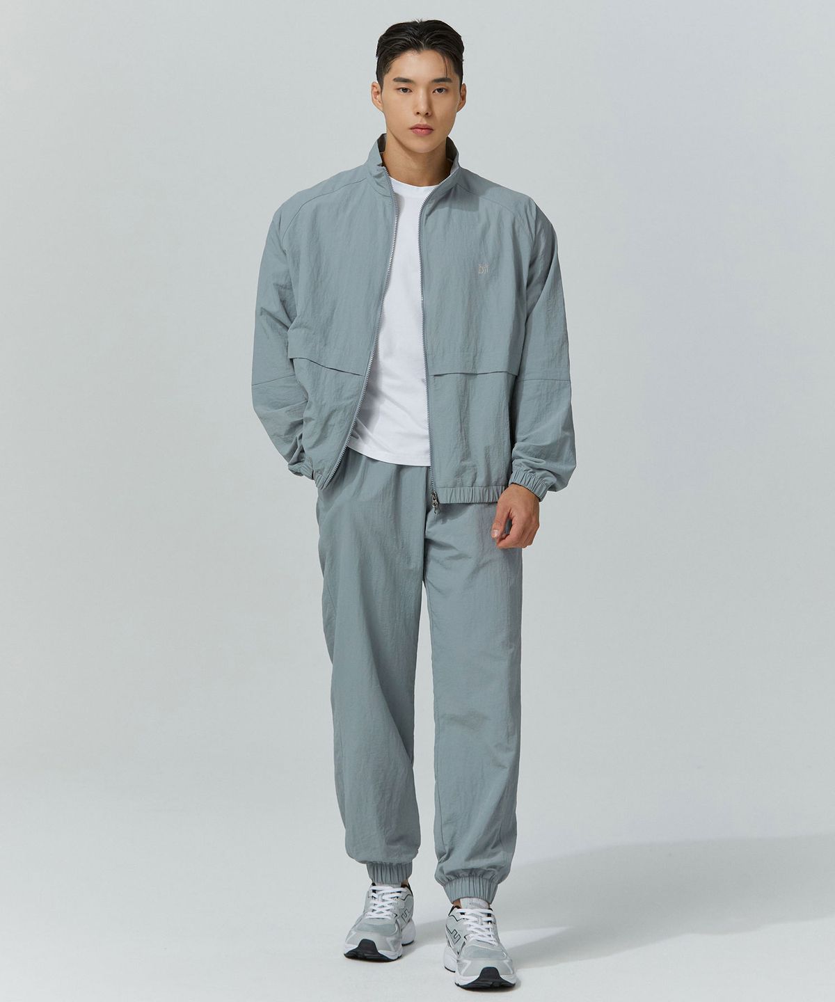 블랙몬스터핏(BLACK MONSTER FIT) 타스란 윈드 브레이커 셋업 (2color)