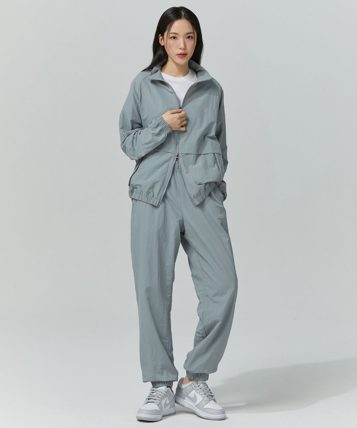 블랙몬스터핏(BLACK MONSTER FIT) 타스란 윈드 브레이커 셋업 (2color)