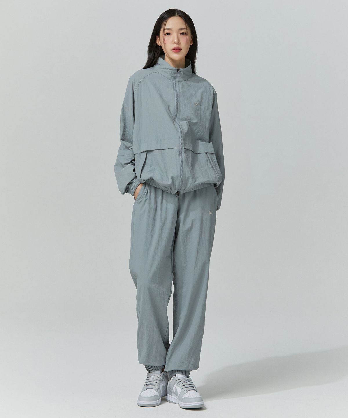 블랙몬스터핏(BLACK MONSTER FIT) 타스란 윈드 브레이커 셋업 (2color)