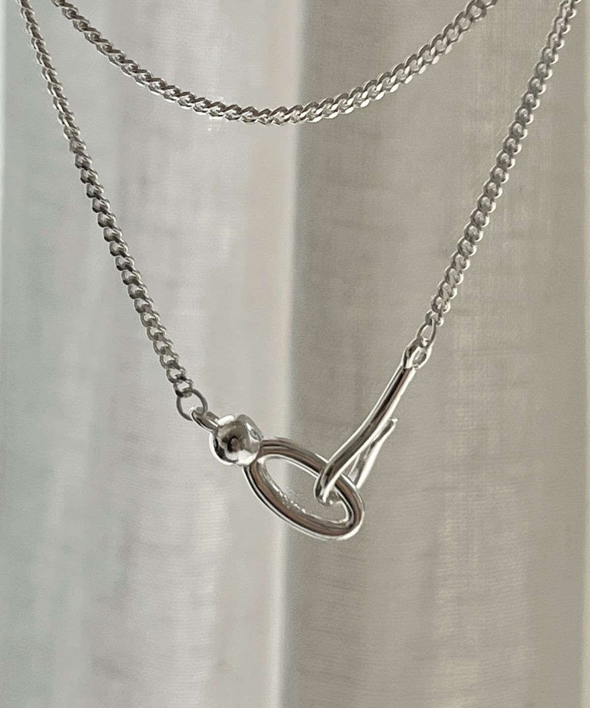 바라두(BARADU) [BARADU 925] Hook pendant chain necklace
