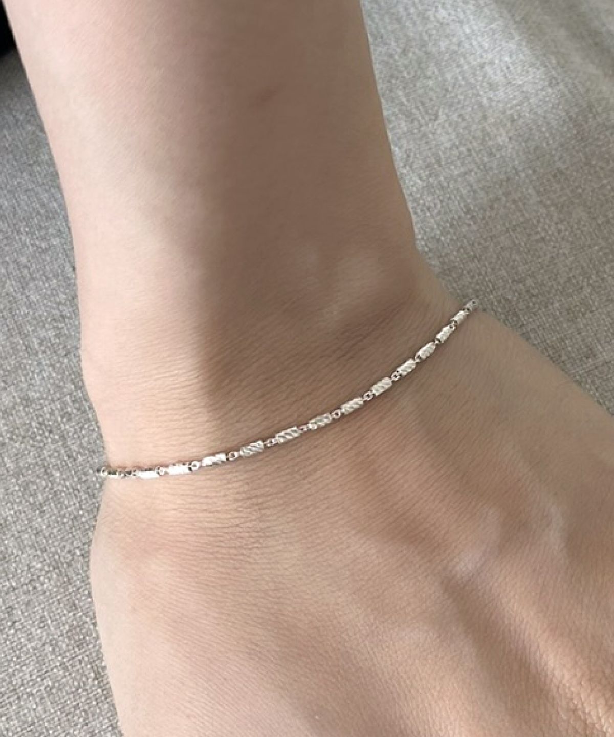 바라두(BARADU) [BARADU 925] Slim cutting pipe chain bracelet