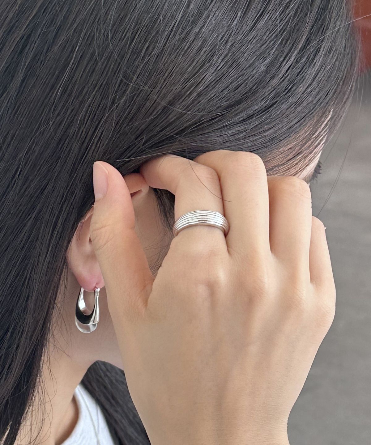 바라두(BARADU) [BARADU 925] Layered dome ring
