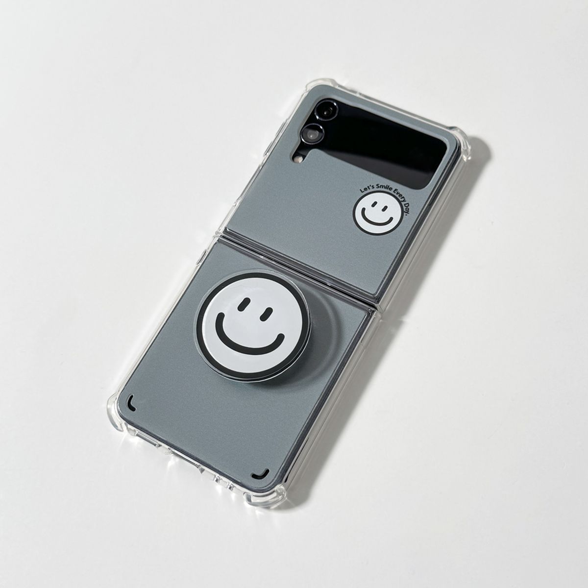 에이쓰리비쓰리(A3B3) Smile Color Greenish Gray 스마일 컬러 그리니쉬 그레이 (Z 플립 3.4.5.6 젤하드)