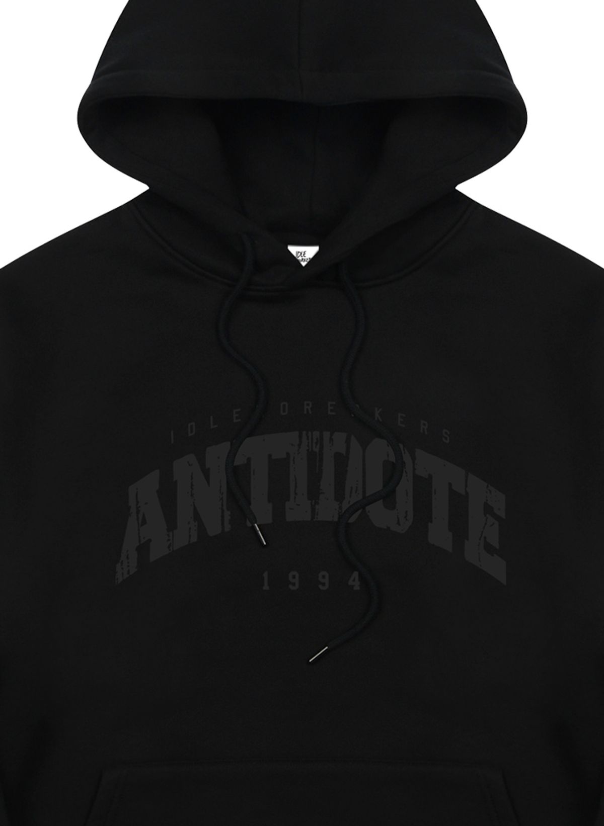 아이들워커스(IDLEWORKERS) ANTIDOTE 기모 후드_블랙