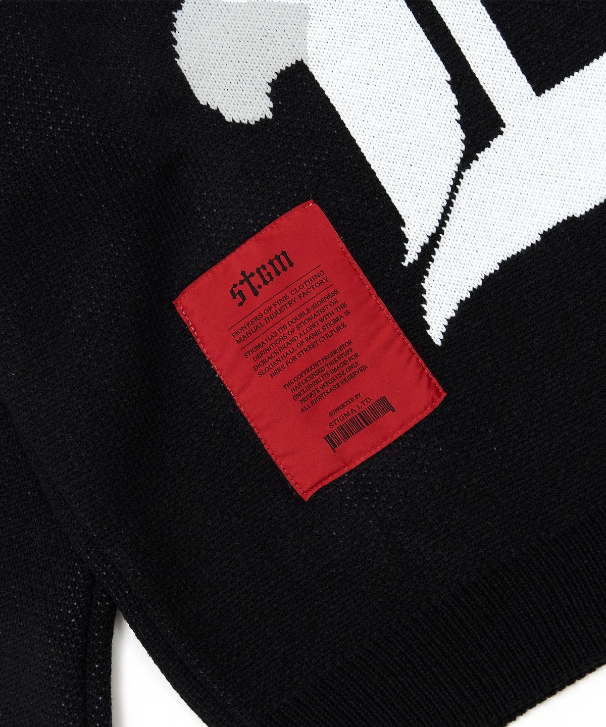 스티그마(STIGMA) Hell Oversized Knit Crewneck