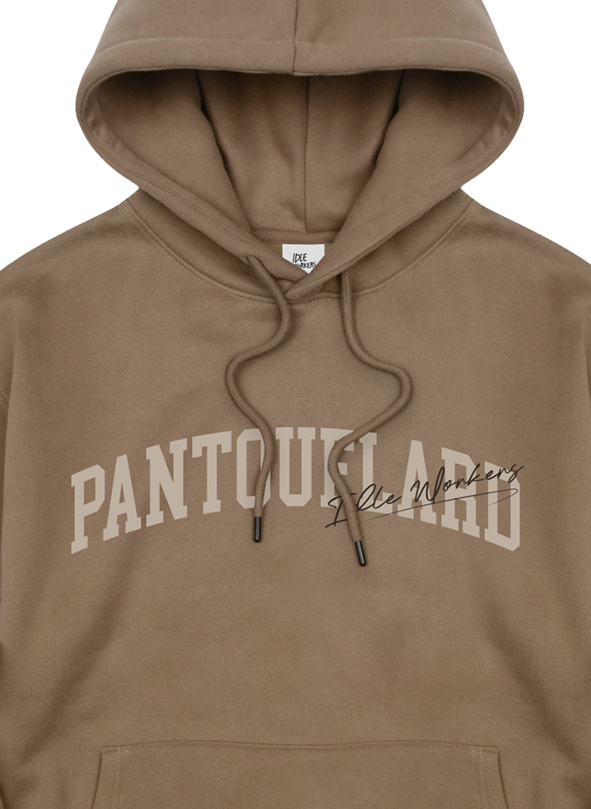 아이들워커스(IDLEWORKERS) PANTOUFLARD 기모 후드_브라운