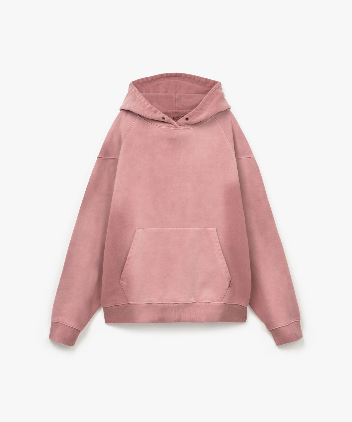 엔와이피(N.Y.P) Uneven Dyed Hoodie (salmon)