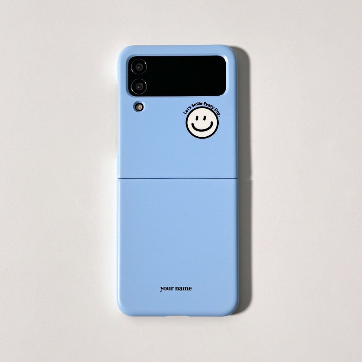 에이쓰리비쓰리(A3B3) Smile Color Pale Blue 스마일 컬러 페일 블루 (Z 플립 3.4.5.6 하드 케이스)