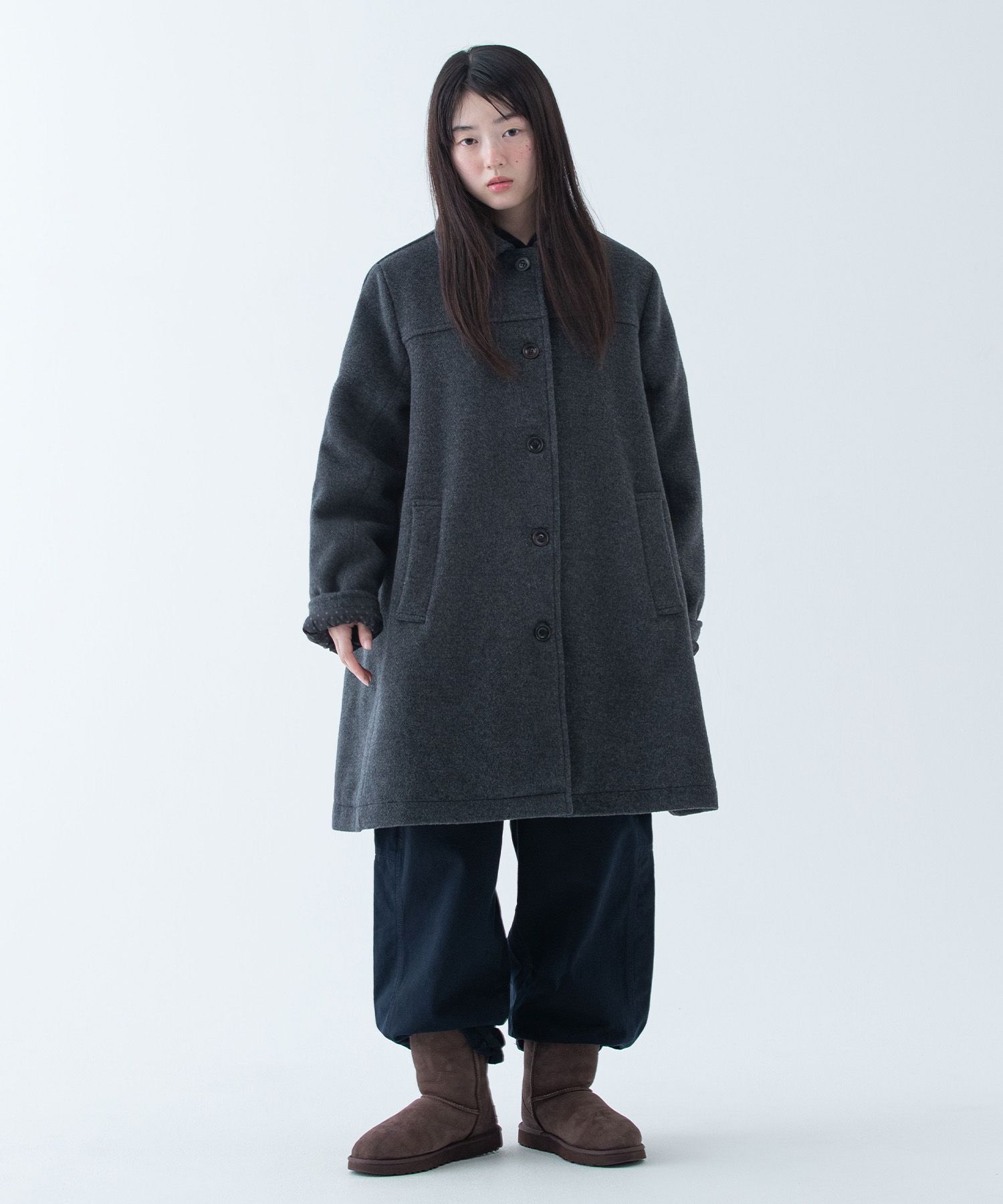 ジャケット・アウター ENOF wool rever half coat 61p0XmhFUkL._UY350_.jpg