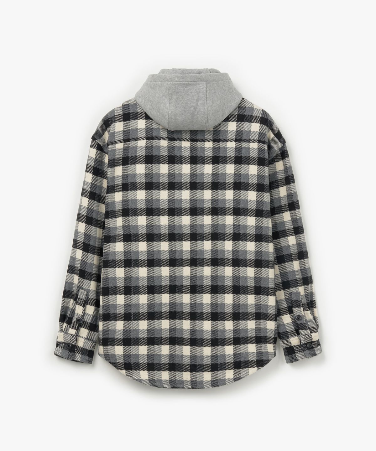 엔와이피(N.Y.P) Multi Check Hoodie Shirt (black)