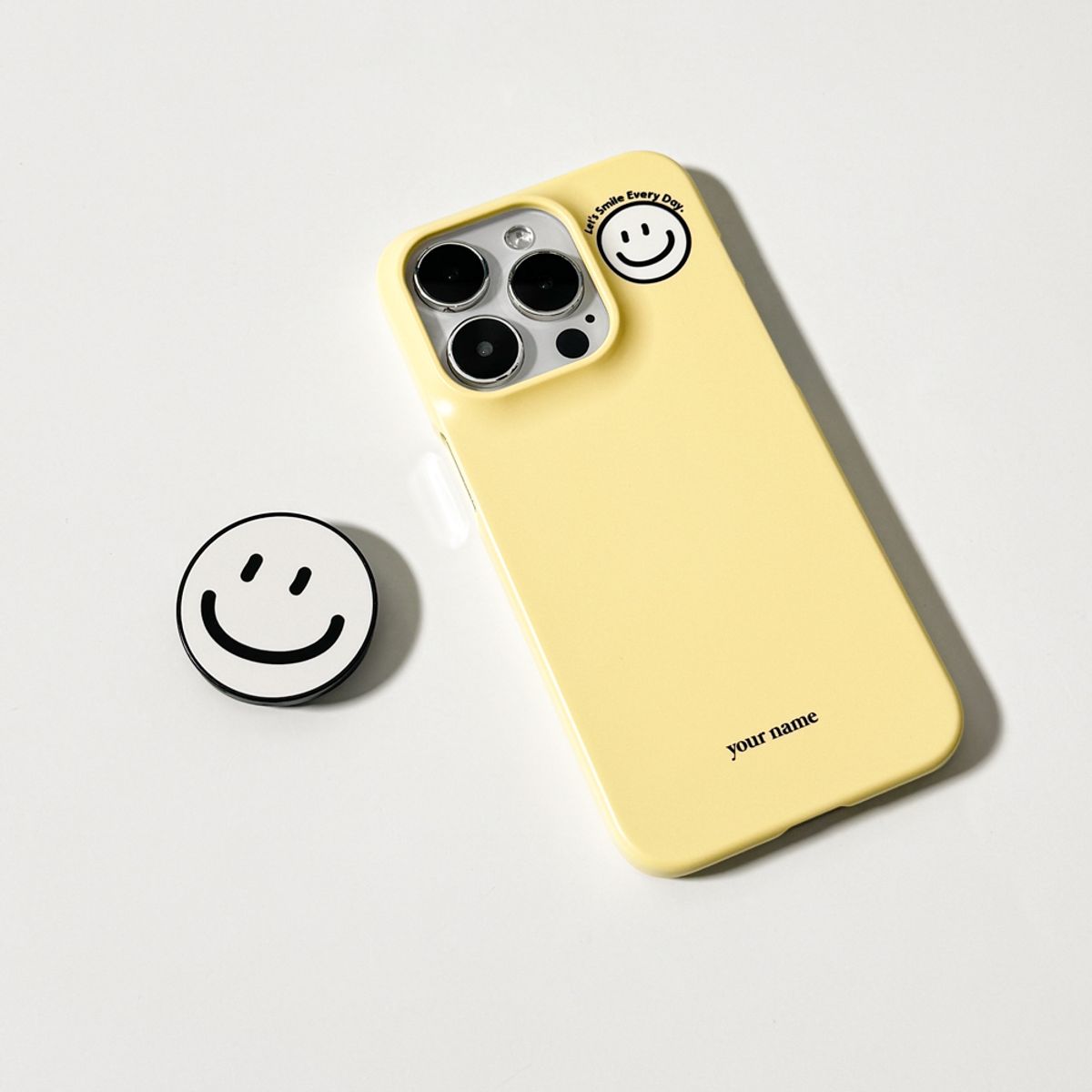 에이쓰리비쓰리(A3B3) Smile Color Whitish Yellow 스마일 컬러 화이티쉬 옐로 (하드/맥세이프 하드)
