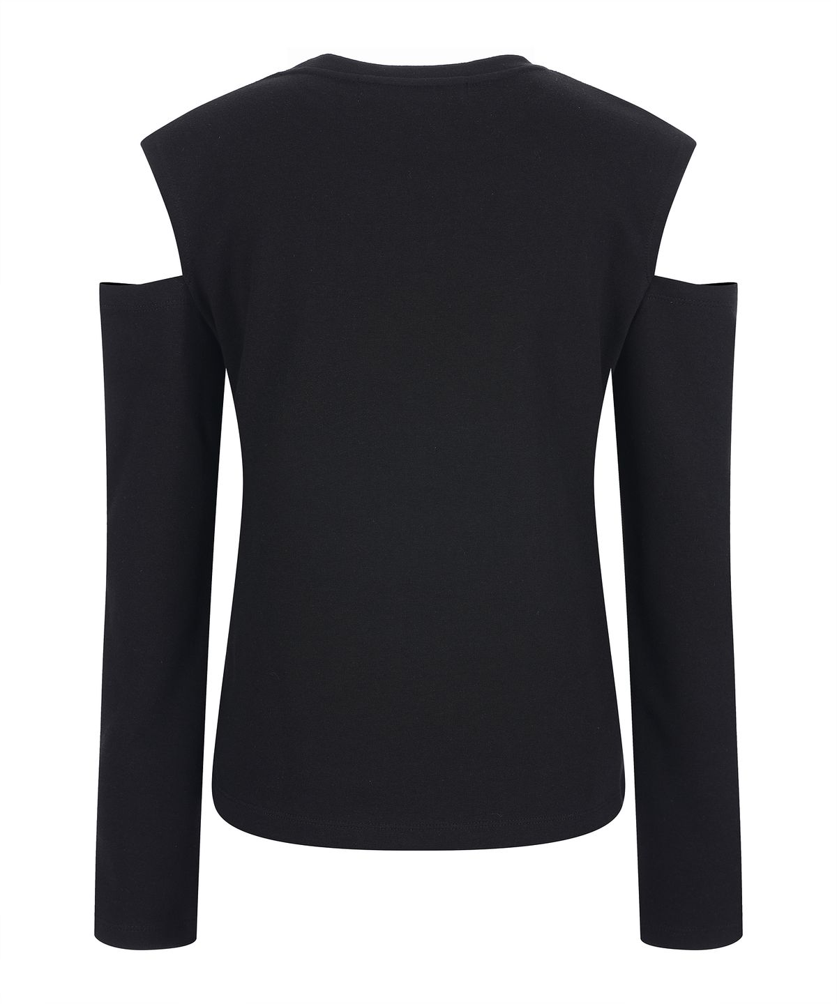 라라폭스(LALAFOX) SHOULDER CUT OUT PRINTING T-SHIRT 프린팅 티셔츠 BLACK BQ4CL023