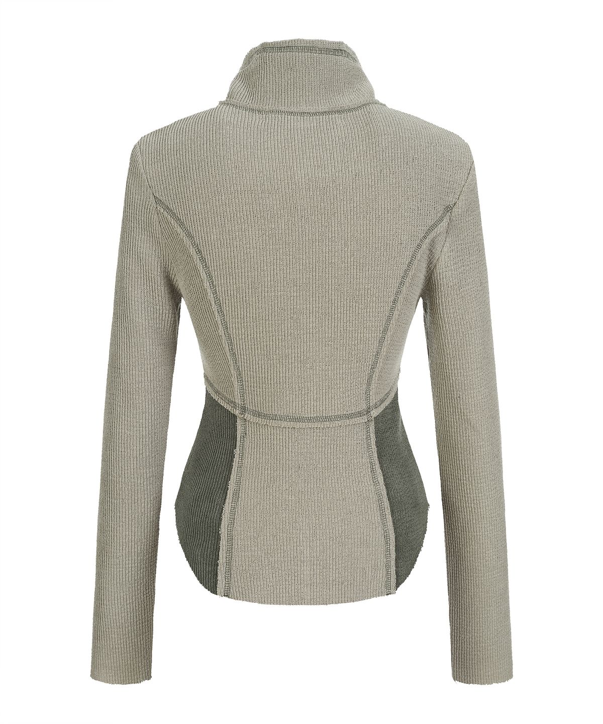 라라폭스(LALAFOX) HOOK SEAM LINE SLIM CARDIGAN 슬림 가디건 BEIGE BQ4CG002