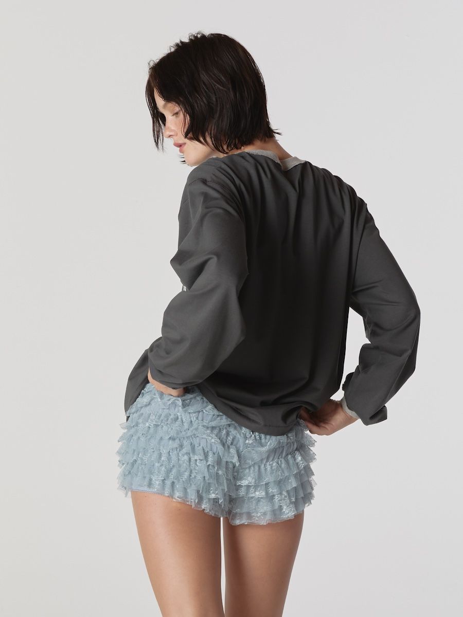 MUSINSA公式 | GLOWNY POLLY LACE BLOOMER SHORTS (BABY BLUE)