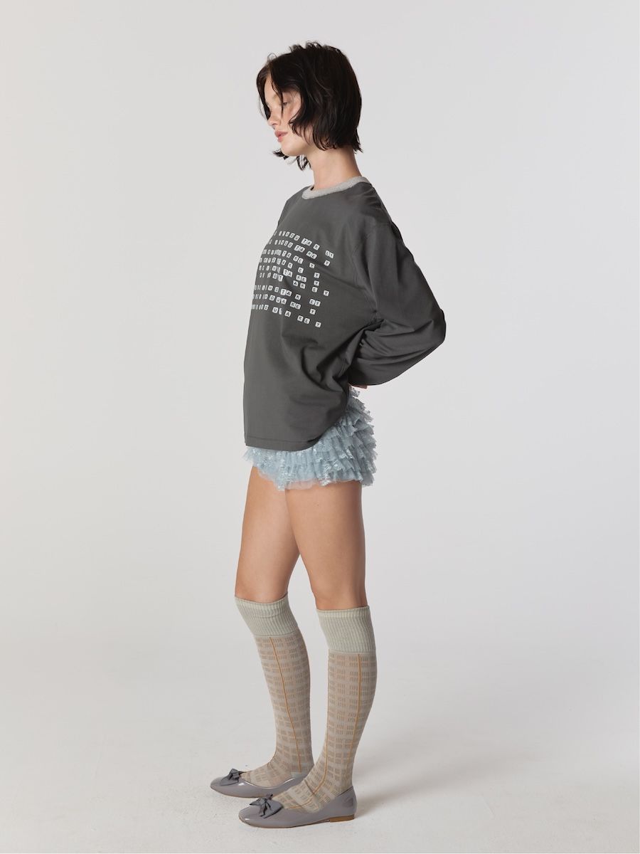 MUSINSA公式 | GLOWNY POLLY LACE BLOOMER SHORTS (BABY BLUE)