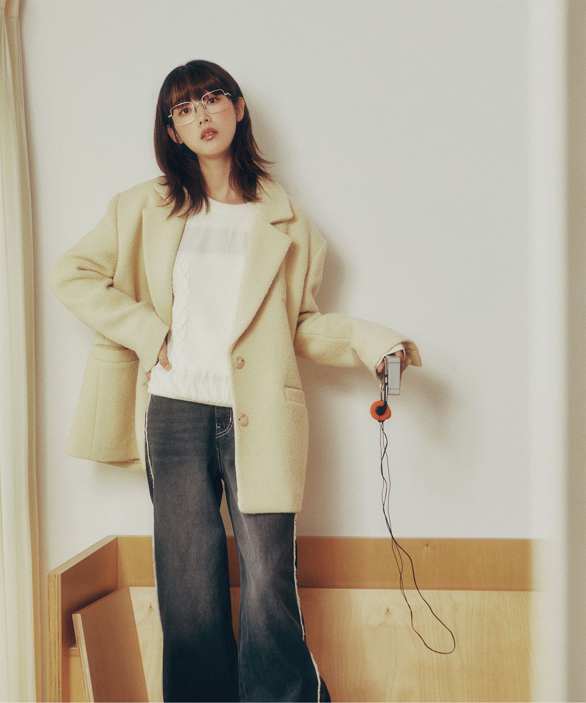 쥬시쥬디(JUCYJUDY) J오버핏테일러드울자켓(ON) JYJK72AA