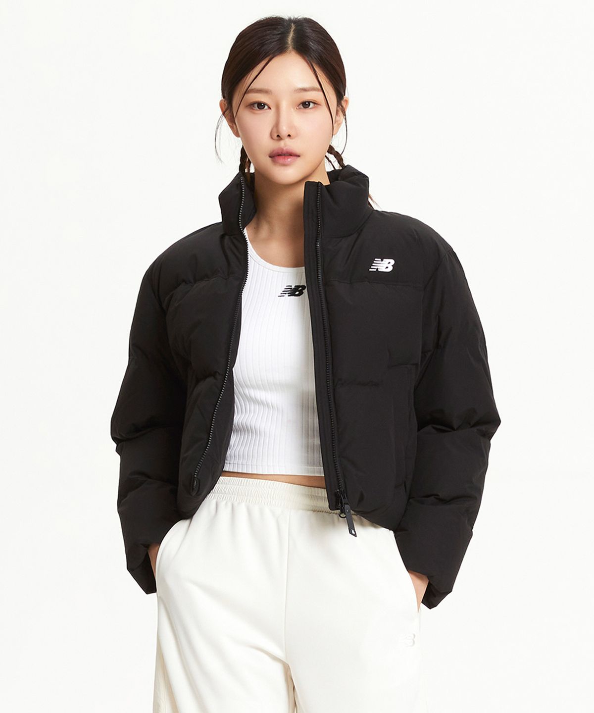뉴발란스(NEW BALANCE) NBNPE4W102 / WOMEN 액티브 숏 구스다운 (6컬러)