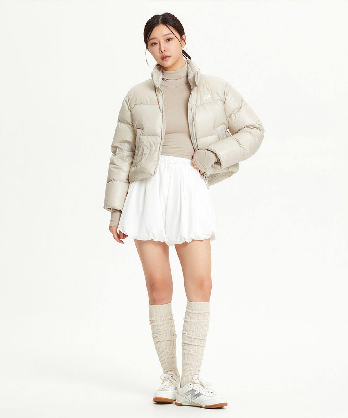 뉴발란스(NEW BALANCE) NBNPE4W102 / WOMEN 액티브 숏 구스다운 (6컬러)