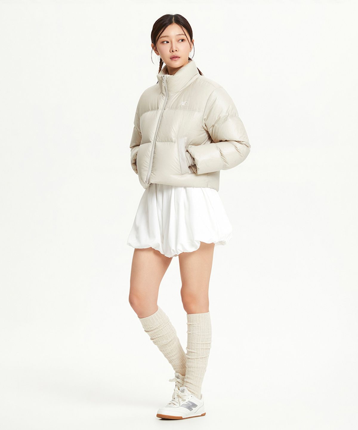 뉴발란스(NEW BALANCE) NBNPE4W102 / WOMEN 액티브 숏 구스다운 (6컬러)