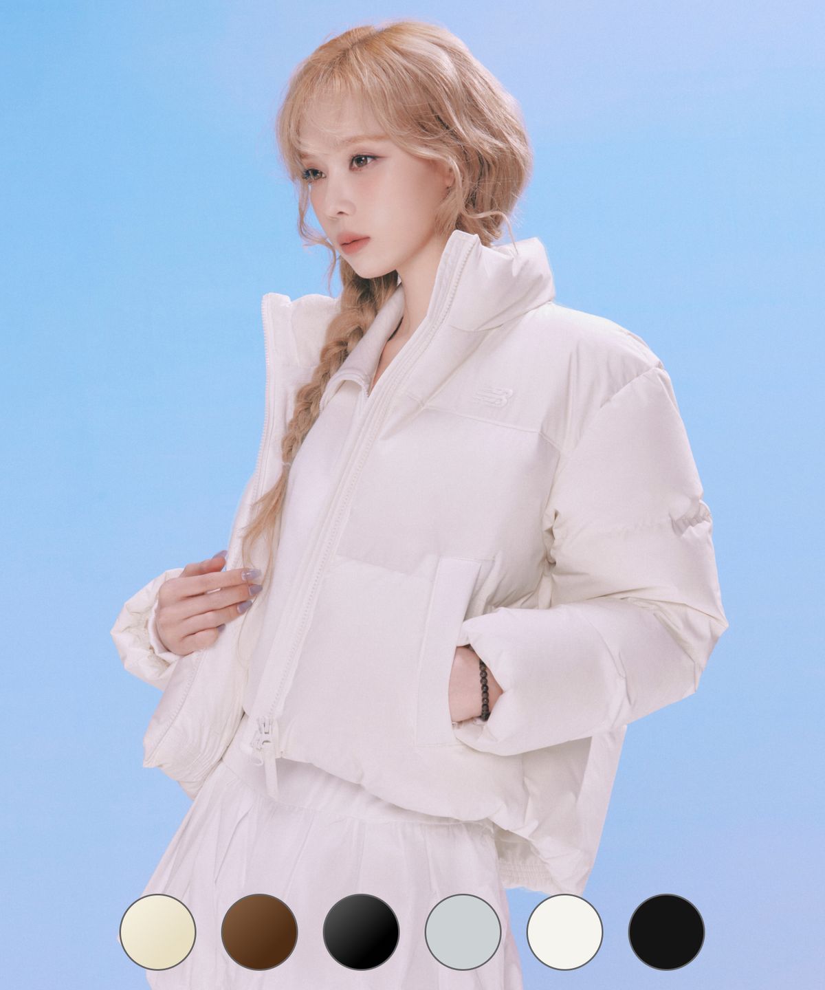 뉴발란스(NEW BALANCE) NBNPE4W102 / WOMEN 액티브 숏 구스다운 (6컬러)