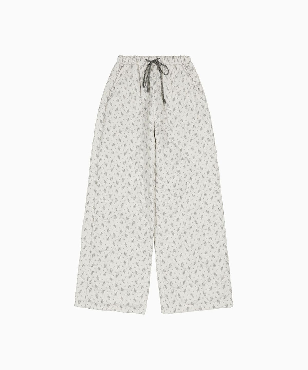 오헤시오(OHESHIO) FLOWER PADDING PANTS, GRAY