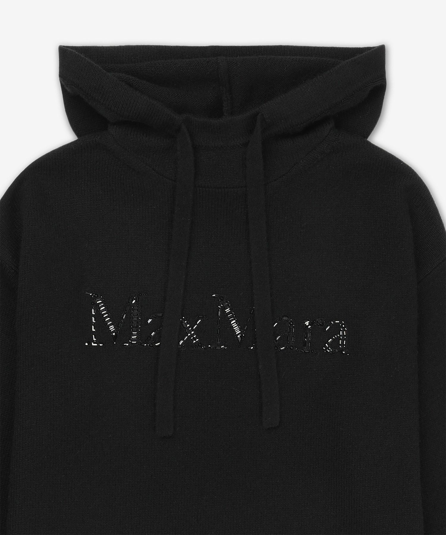 Tシャツ・カットソー S Max Mara Gorizia Knit Hood Black 29366103600009 2936610360 MUSINSA | S MAX MARA Gorizia Knit Hoodie - Black