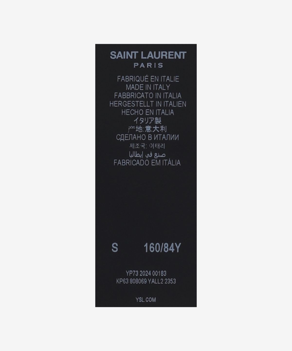 생로랑(SAINT LAURENT) 캐시미어 오픈워크 라운드 넥 니트 - 토프 / 808069YALL22353