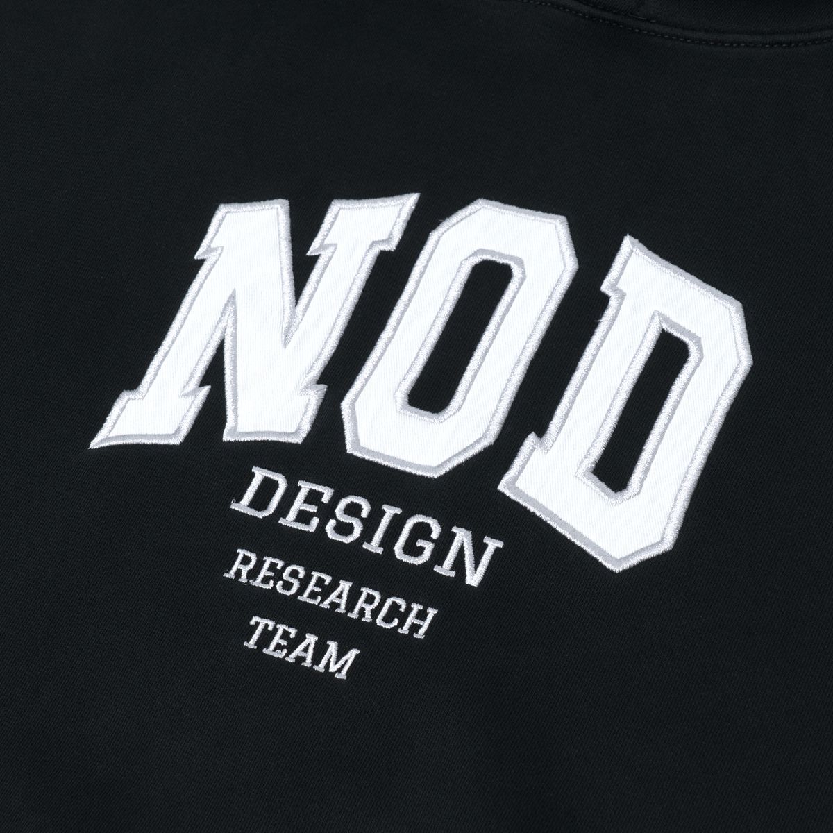 노드(NOD) Vintage effect College hoodie (Black)
