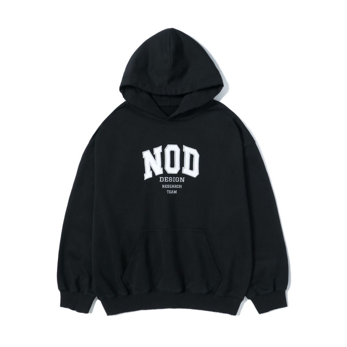 노드(NOD) Vintage effect College hoodie (Black)