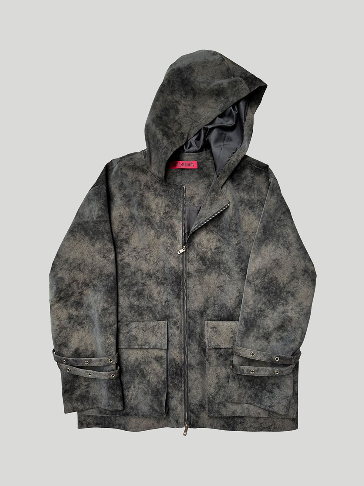 스틸레써디(STILLLETHARDY) CLOUDY LEATHER HOOD JACKET