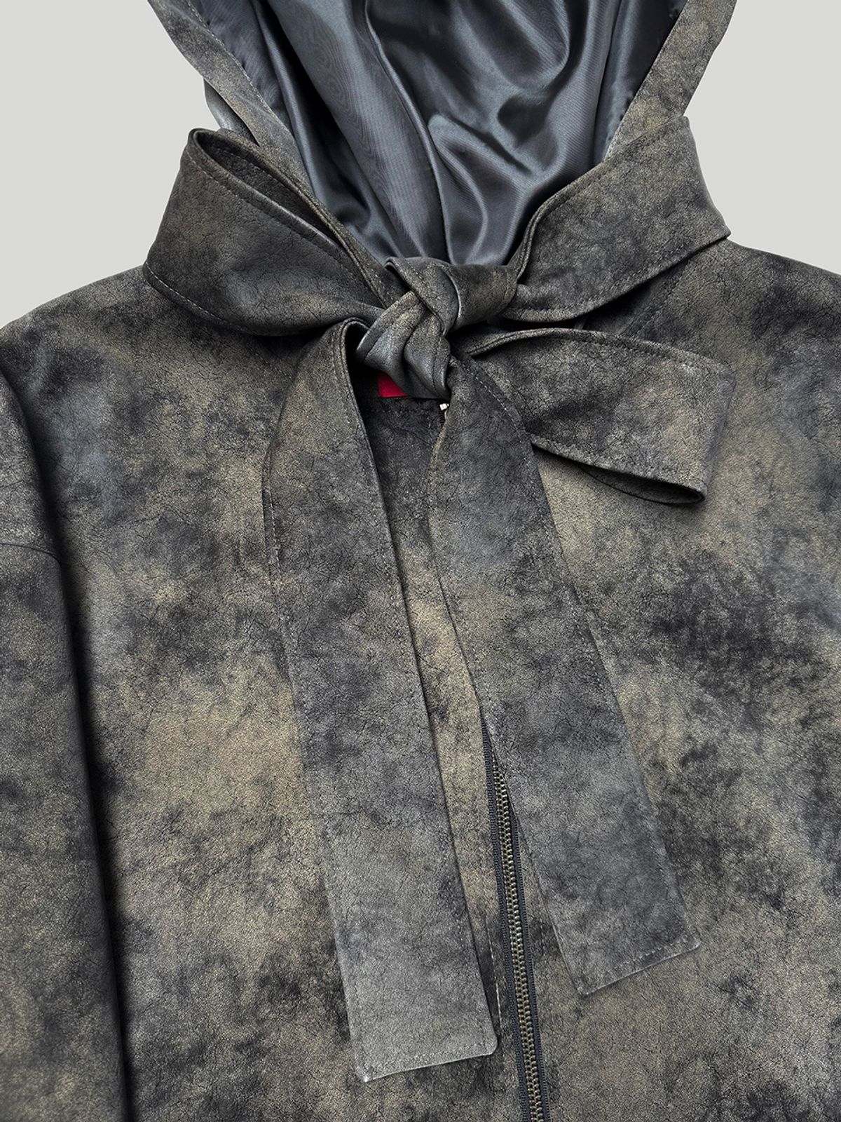 스틸레써디(STILLLETHARDY) CLOUDY LEATHER HOOD JACKET