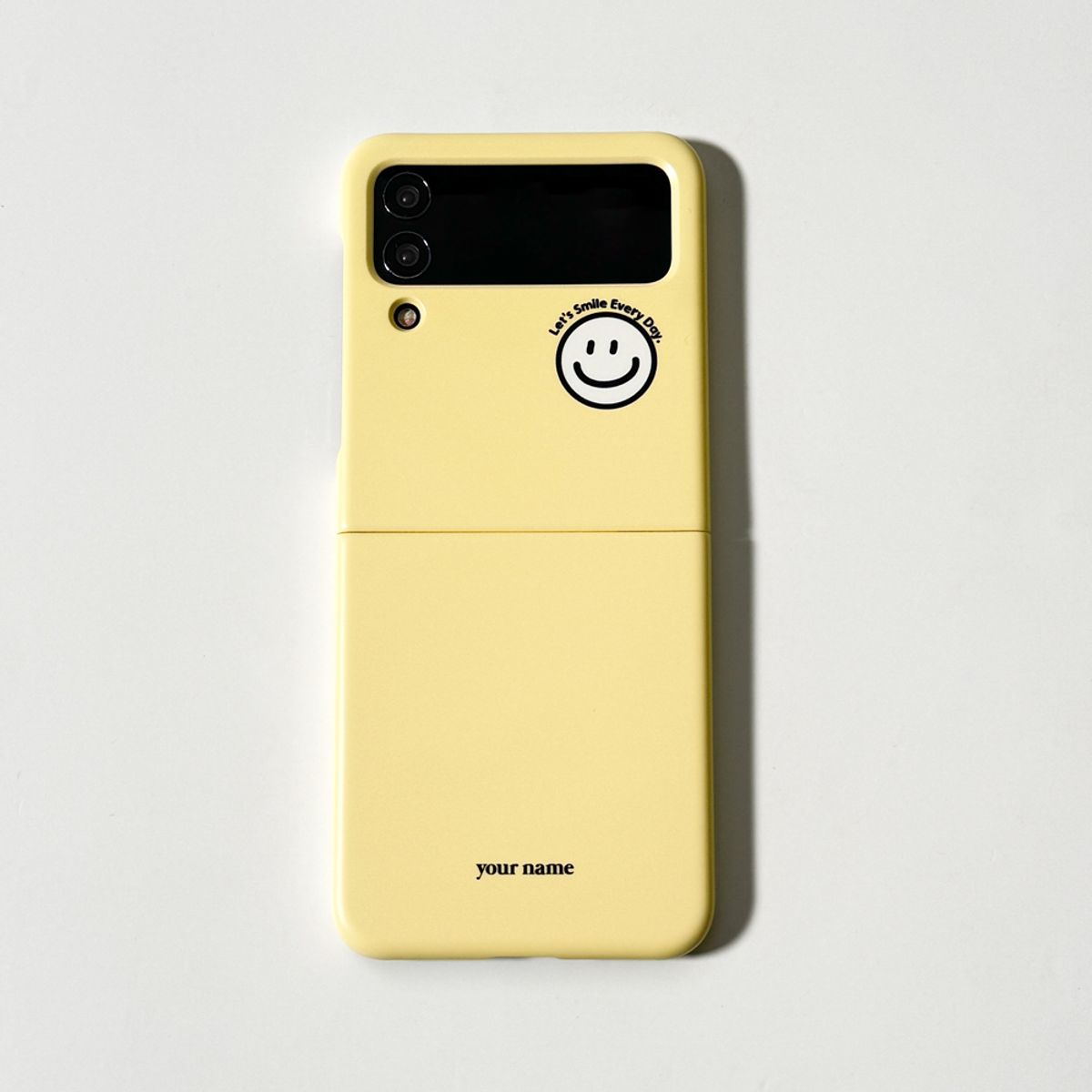 에이쓰리비쓰리(A3B3) Smile Color Whitish Yellow 스마일 컬러 화이티쉬 옐로 (Z 플립 3.4.5.6 하드 케이스)
