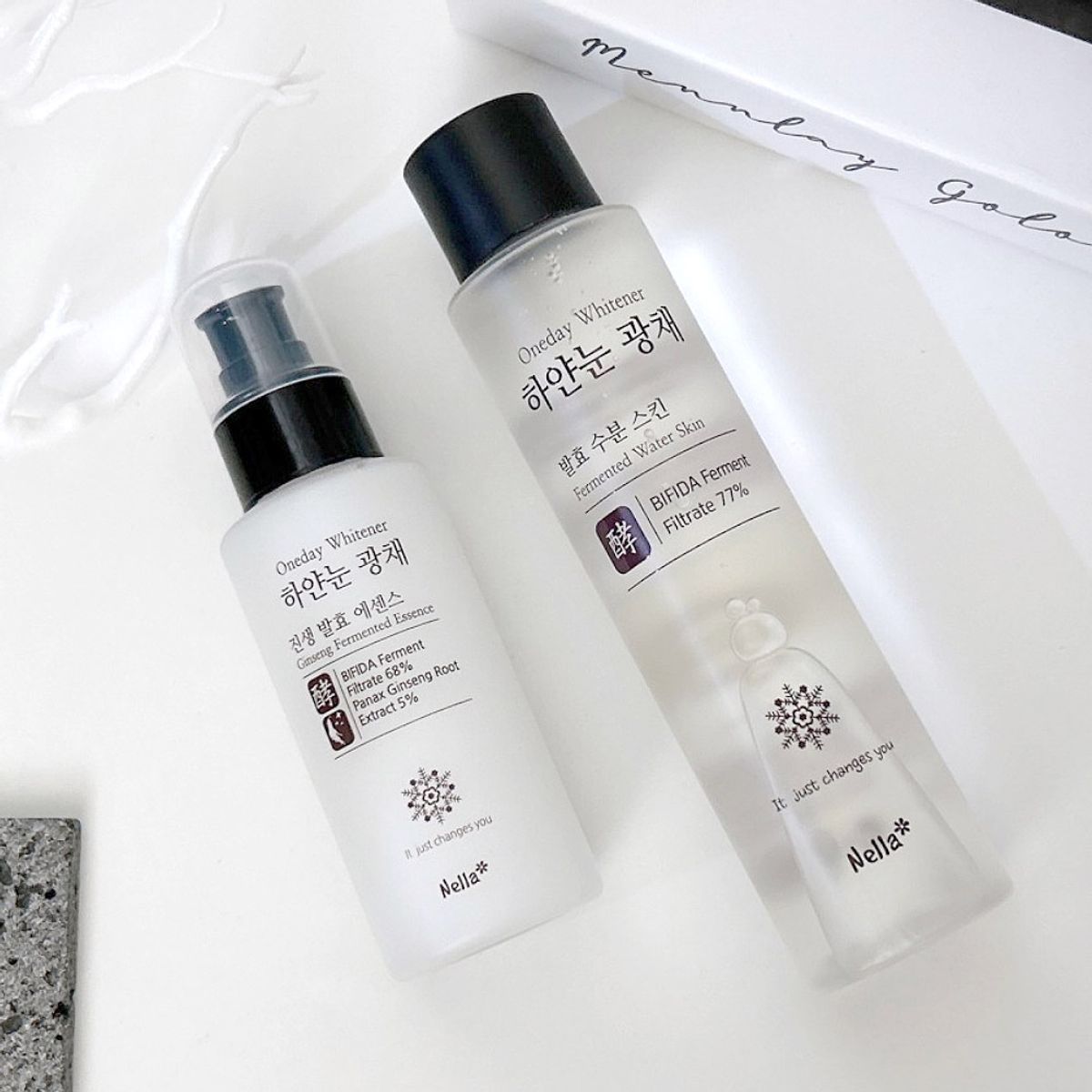 넬라(NELLA) 하얀눈 광채 발효 수분 스킨 150ml