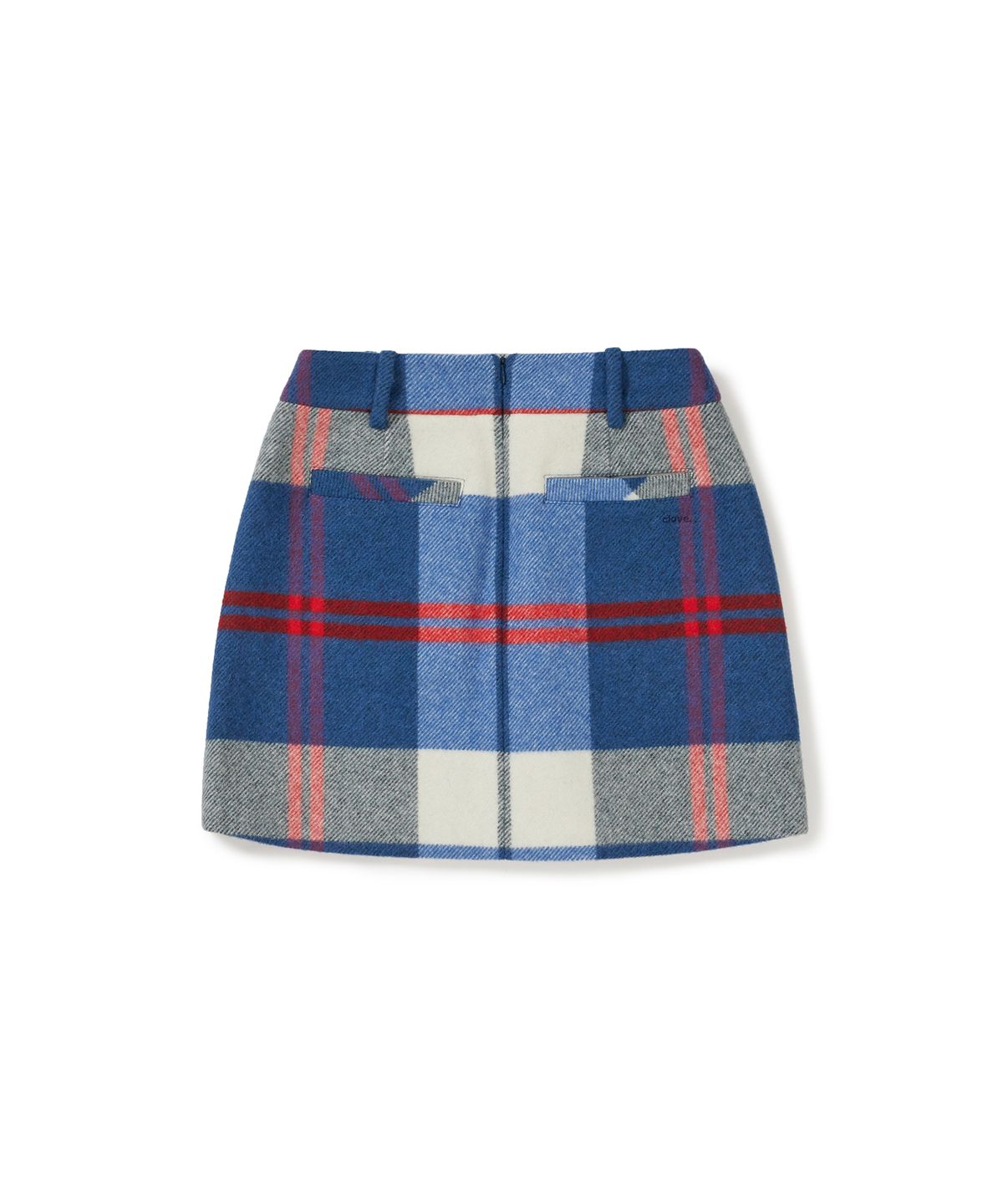 클로브(CLOVE) [24FW clove] Wool Check Skirt (Blue)