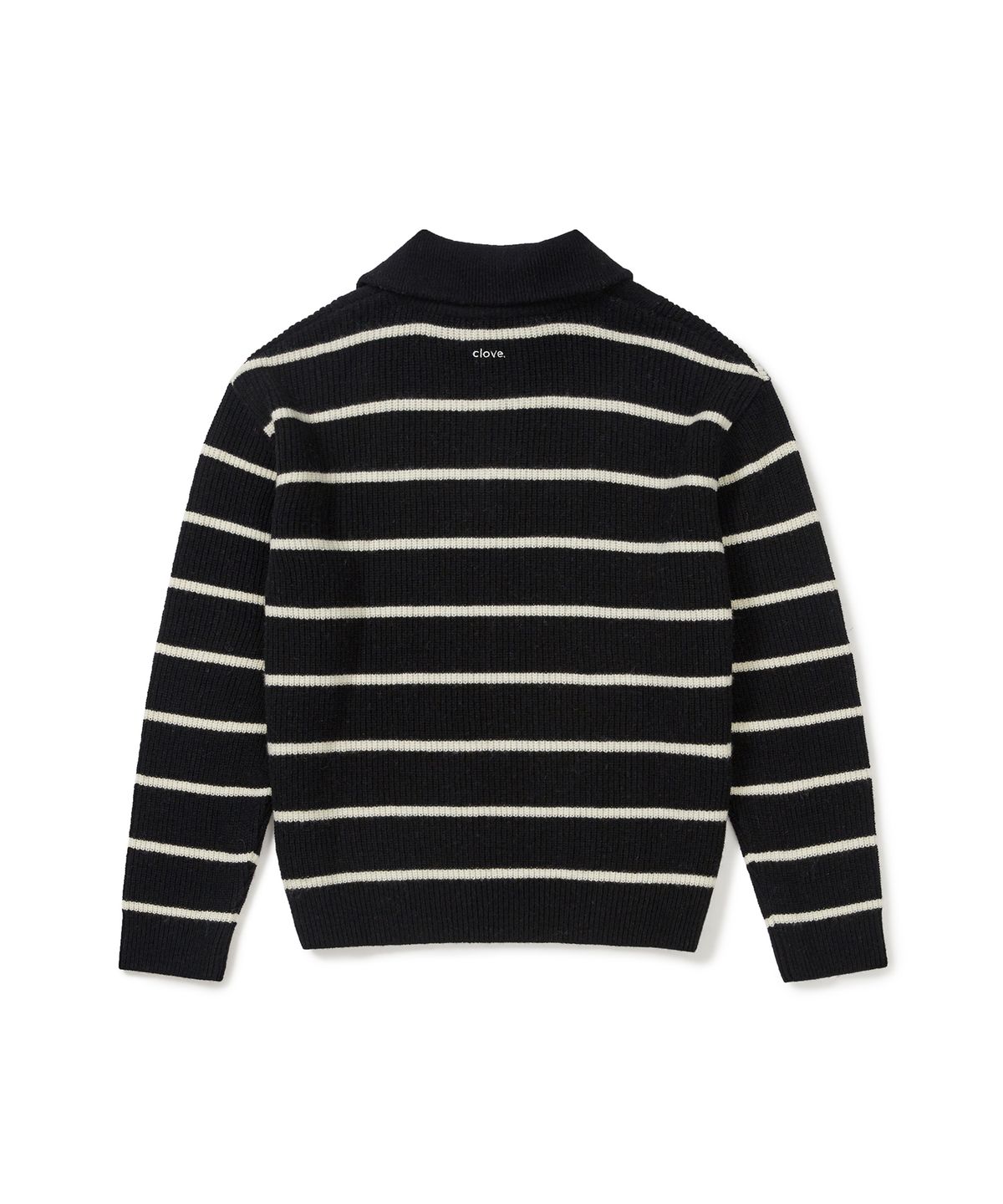 클로브(CLOVE) [24FW clove] Half-Zip Knit Sweater (Black)