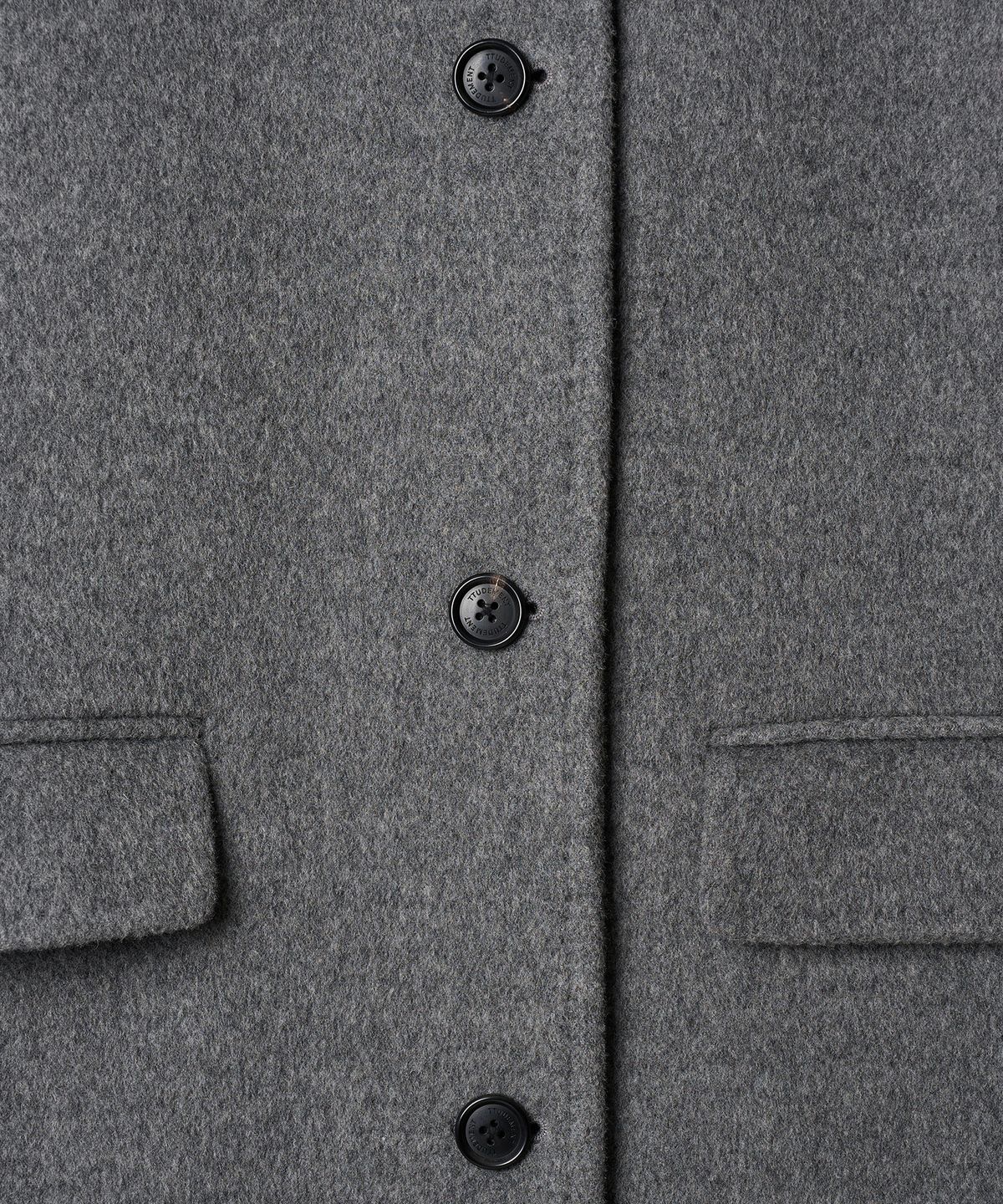튜드먼트(TTUDEMENT) [4COLORS] CLASSIC WOOL HALF COAT