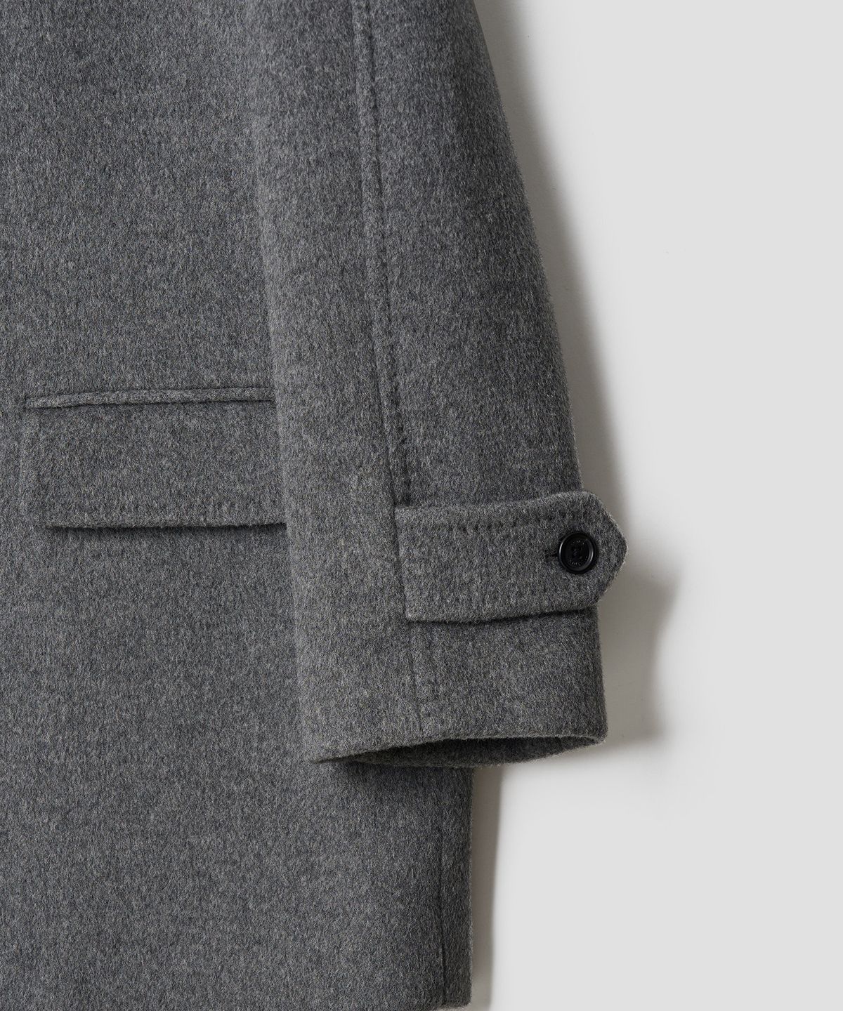 튜드먼트(TTUDEMENT) [4COLORS] CLASSIC WOOL HALF COAT