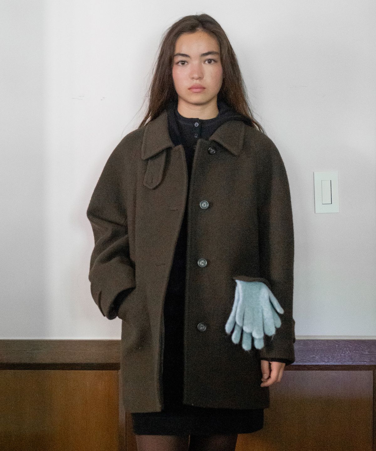 튜드먼트(TTUDEMENT) [4COLORS] CLASSIC WOOL HALF COAT