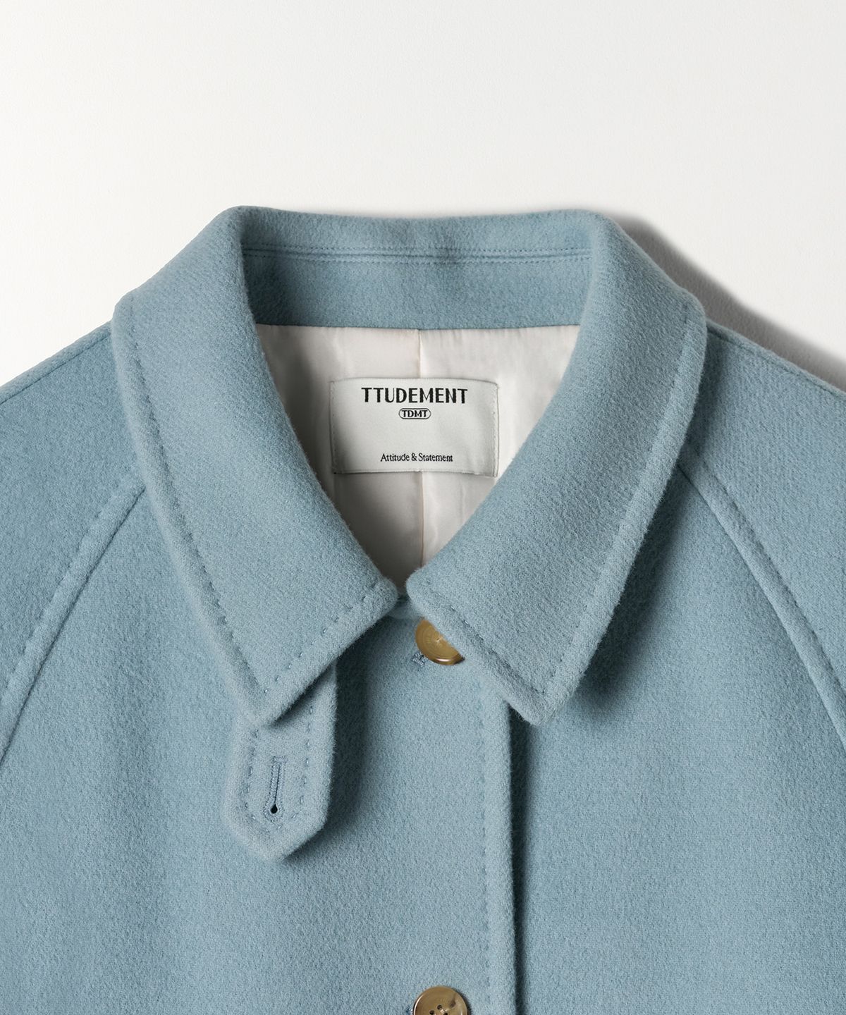 튜드먼트(TTUDEMENT) [4COLORS] CLASSIC WOOL HALF COAT