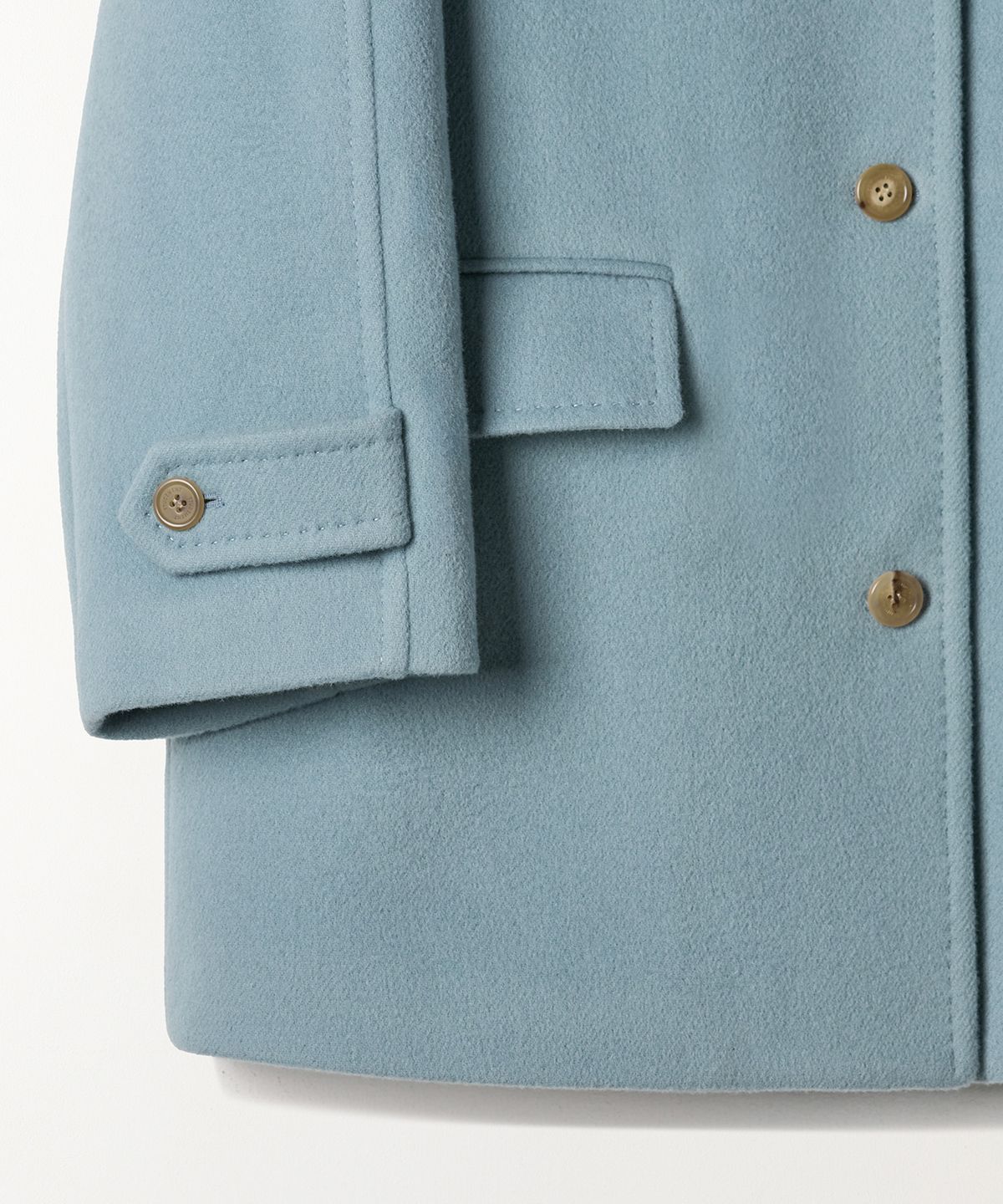 튜드먼트(TTUDEMENT) [4COLORS] CLASSIC WOOL HALF COAT