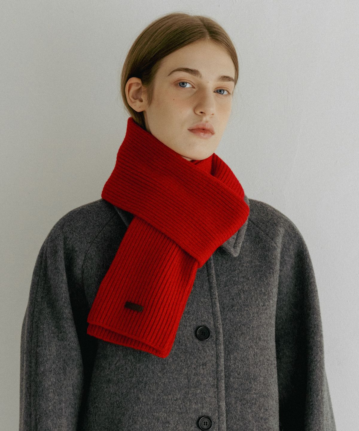 튜드먼트(TTUDEMENT) [3COLORS] WOOL CASHMERE KNIT MUFFLER