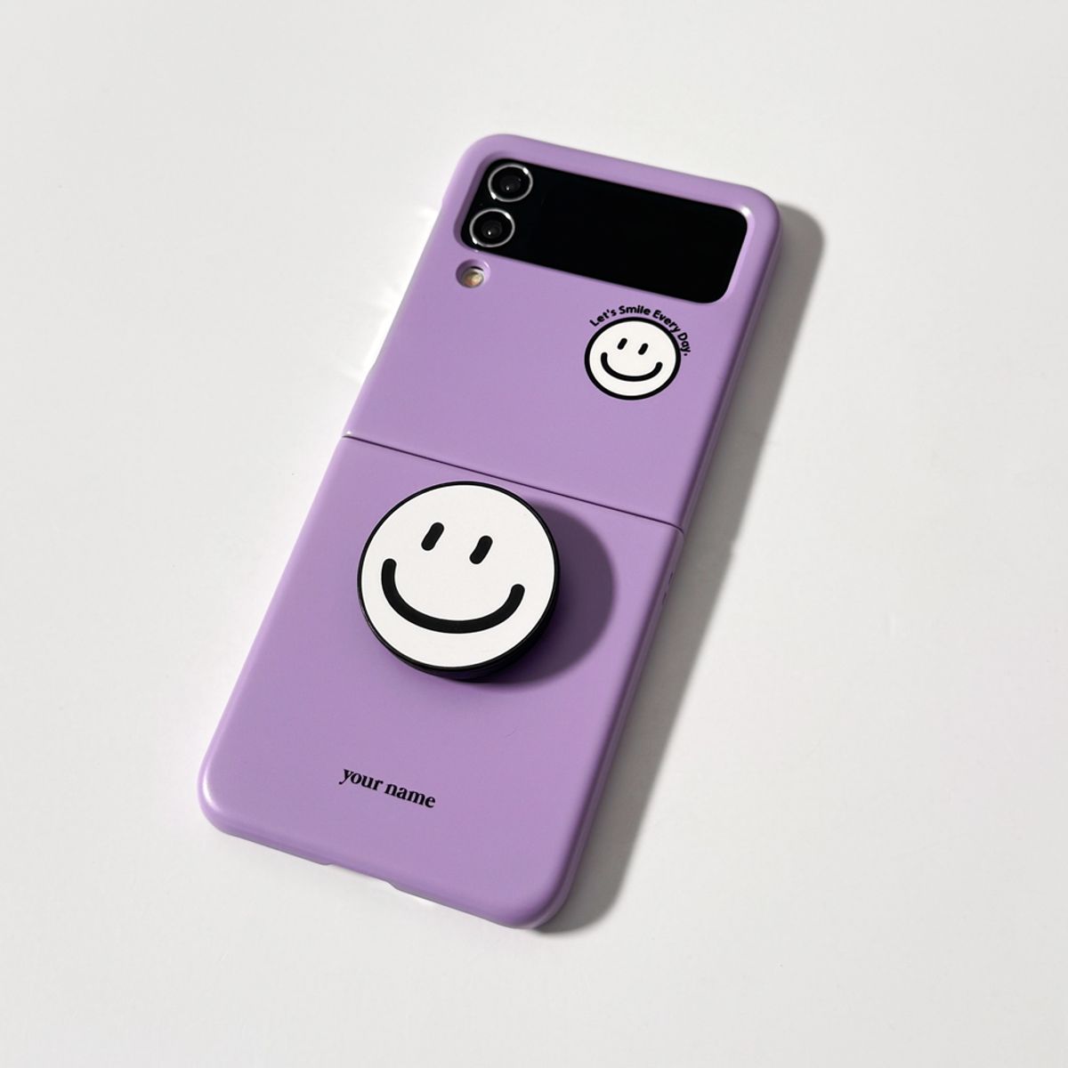 에이쓰리비쓰리(A3B3) Smile Color Soft Purple 스마일 컬러 소프트 퍼플 (Z 플립 3.4.5.6 하드 케이스)