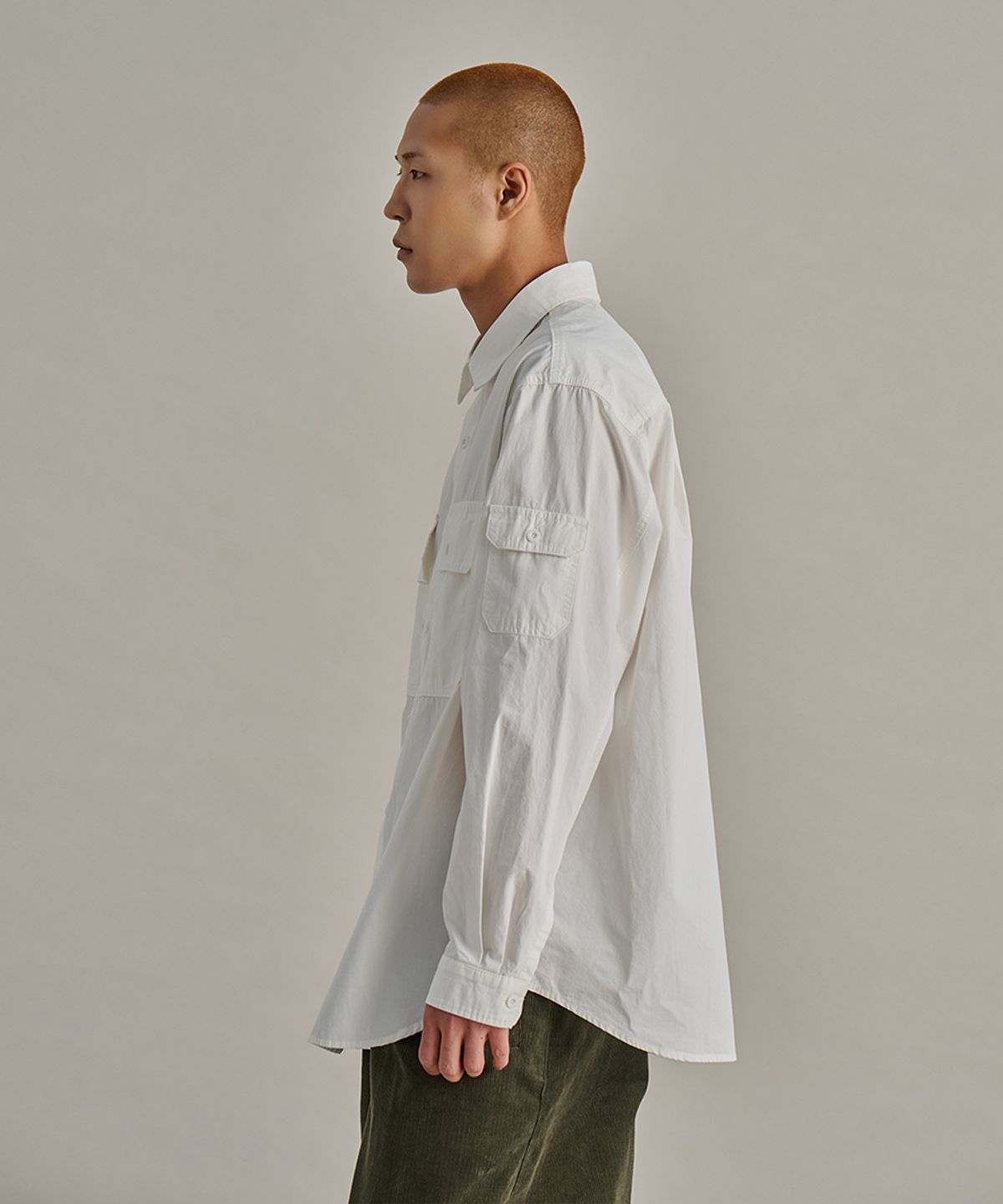 논타입(NONTYPE) COMFY 3PK HEAVY SHIRTS (OFF WHITE)
