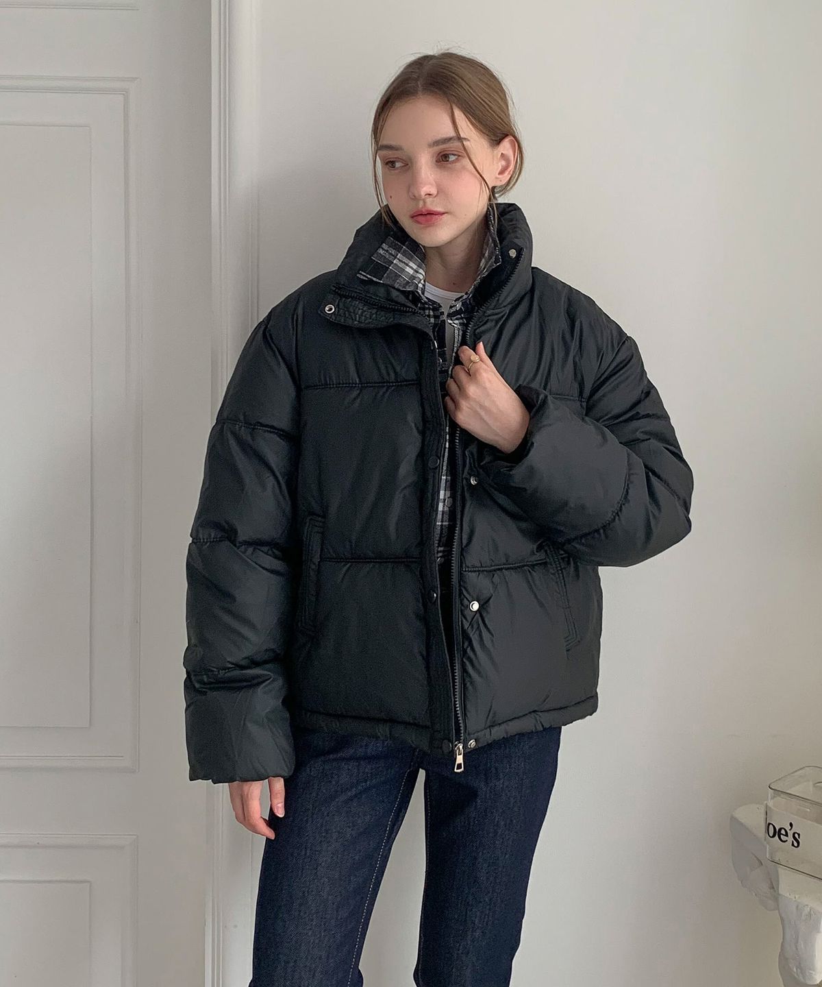 바스카라(VASCARA) High neck Puffer Short Padding (4colors)